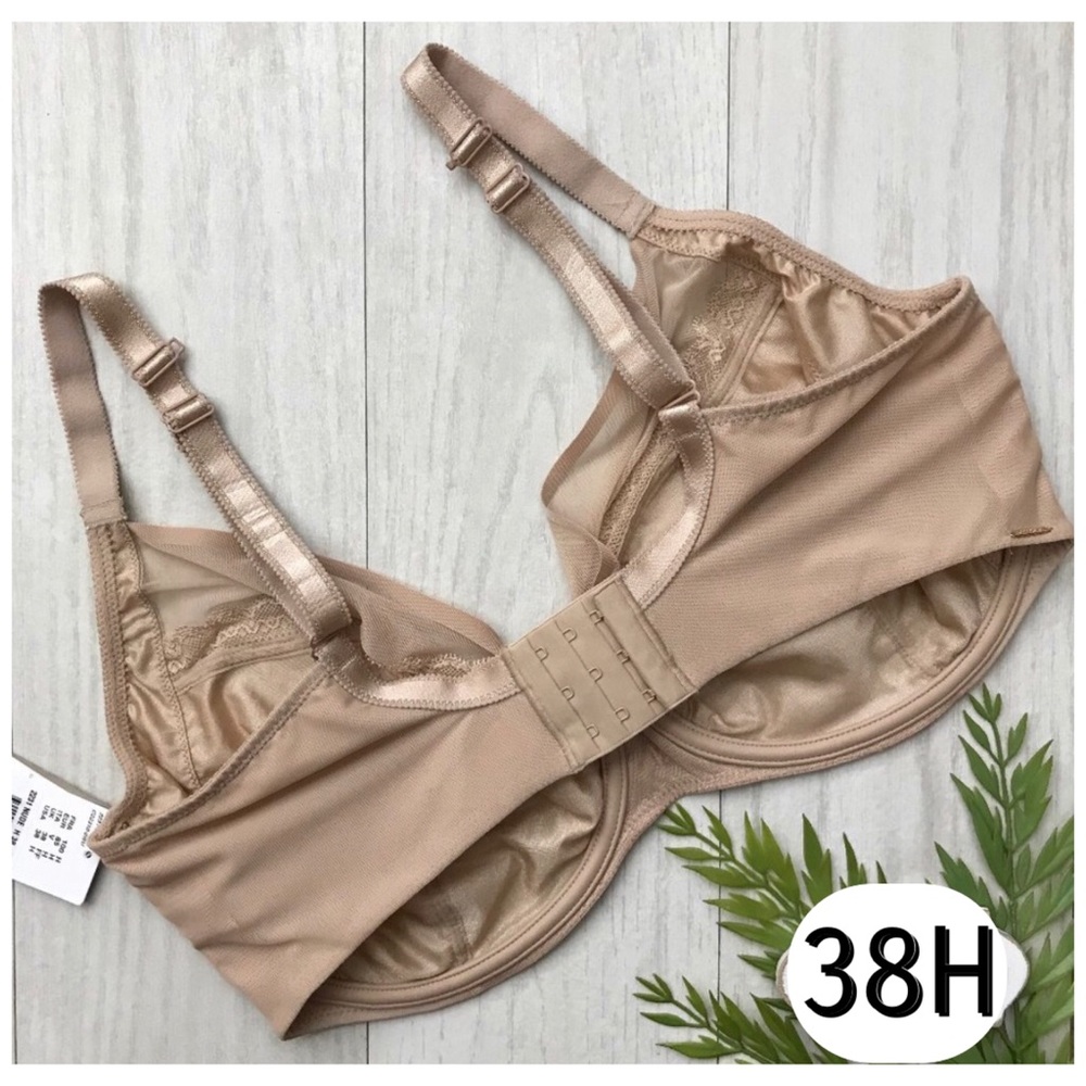38H CHANTELLE Parisian Allure Plunge Bra Nude NWT